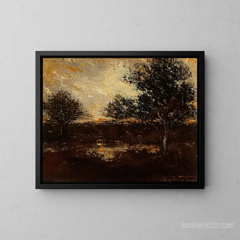 Reproduktion av målningen Reflektioner - Ralph Albert Blakelock