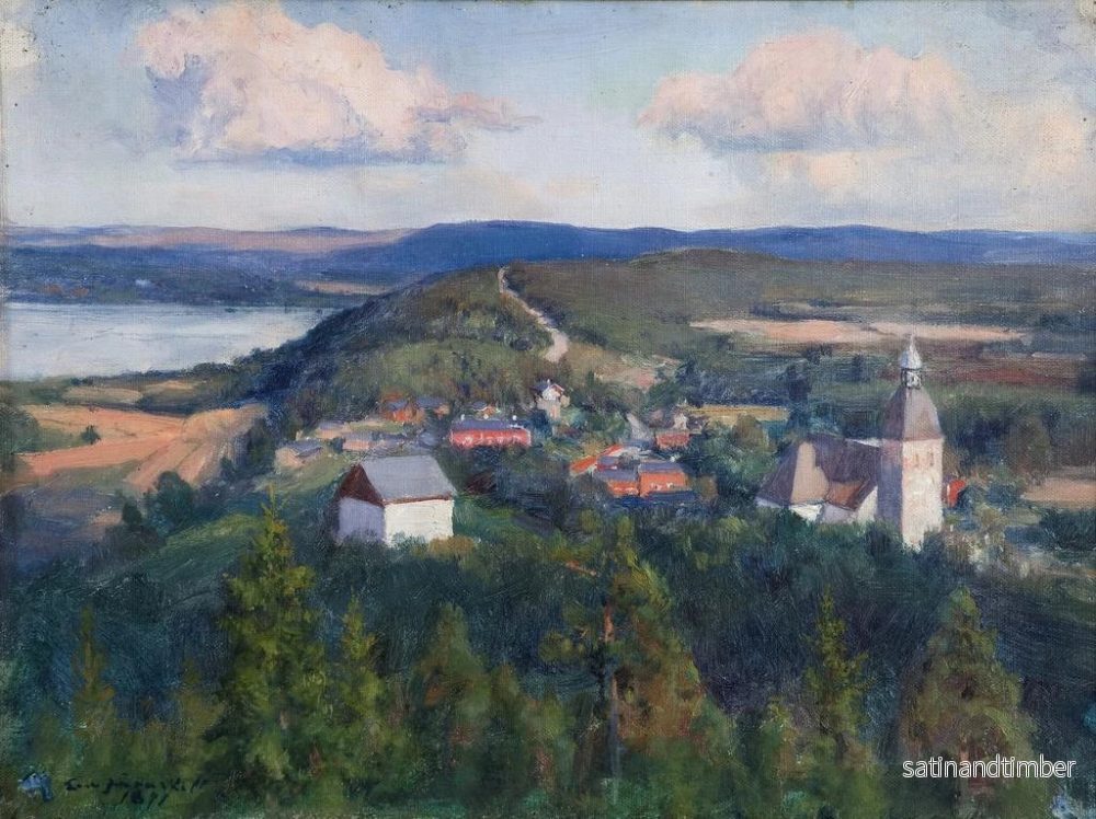 Reproduktion av målningen Landskapsmålning av Kangasala - Eero Järnefelt - Bild 2