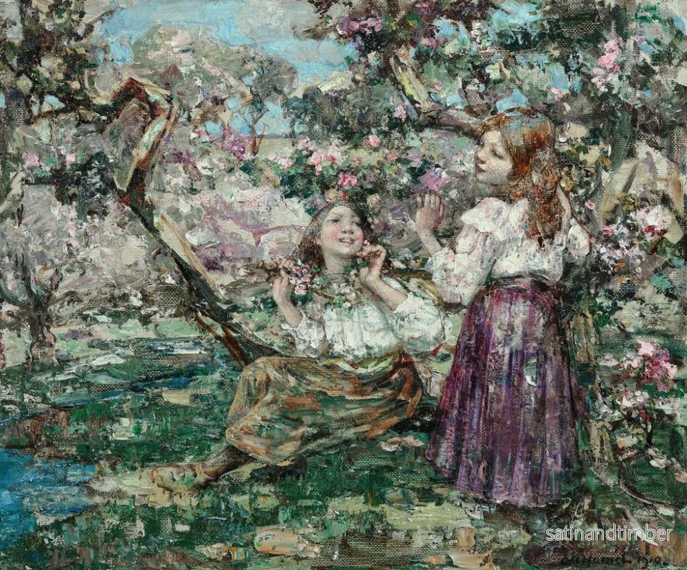 Reproduktion av målningen Flickor bland blommorna - Edward Atkinson Hornel - Bild 2