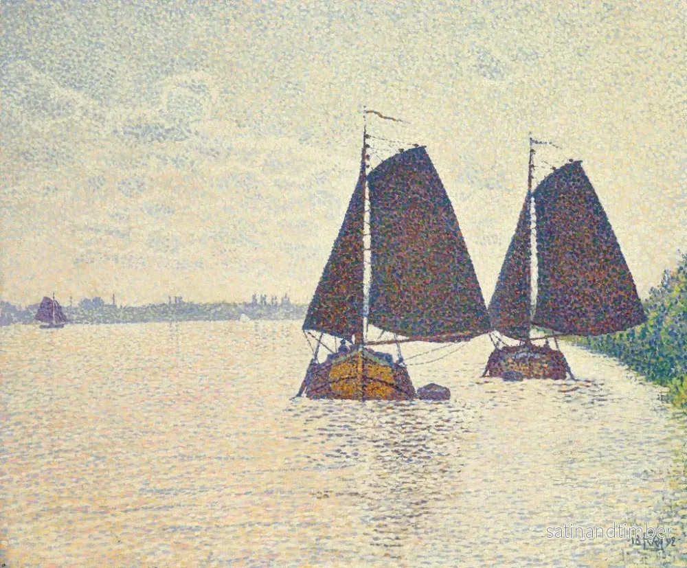 Reproduktion av målningen Fiskare på Schelde - Theo van Rysselberghe - Bild 2