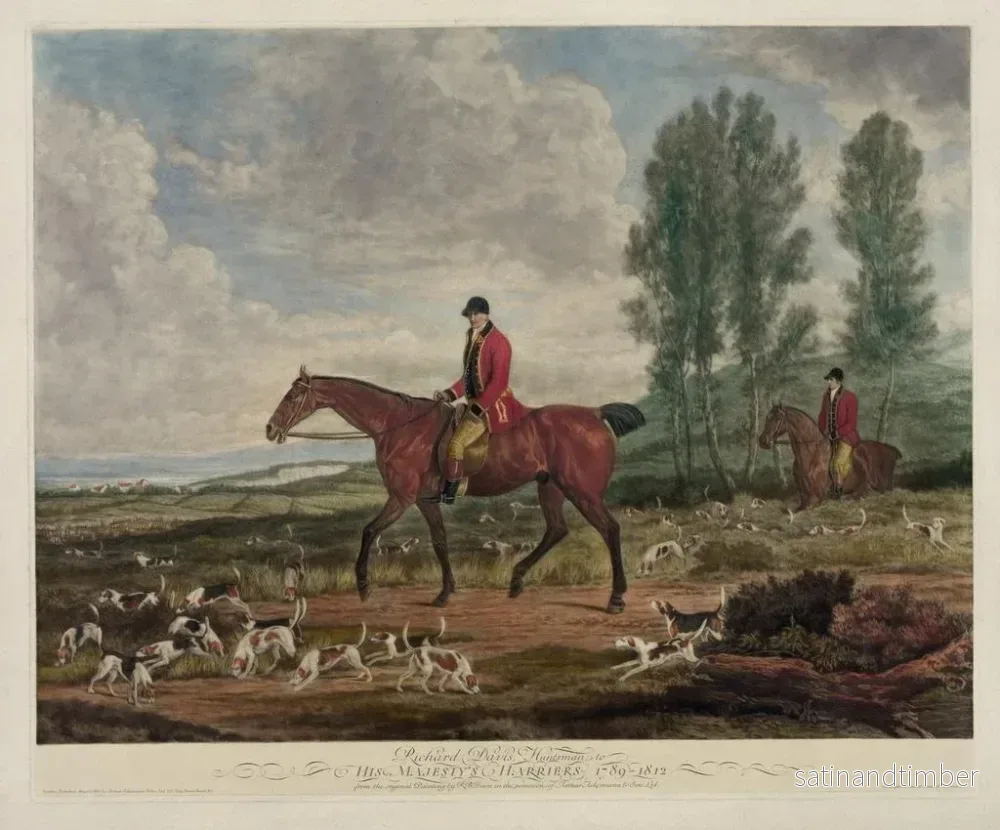 Reproduktion av målningen Richard Davis, jägare av Hans Majestäts harrier 1789-1812 - Richard Barrett Davis - Bild 2