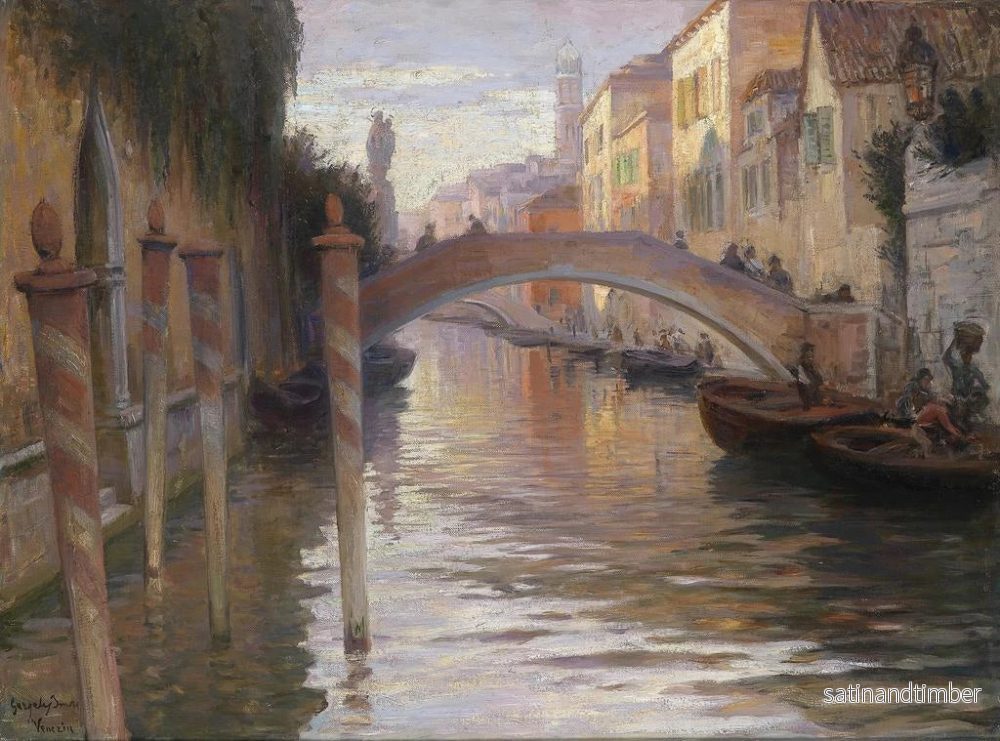 Reproduktion av målningen Atmosfär av kvällen i Venedig - Imre Gergely - Bild 2