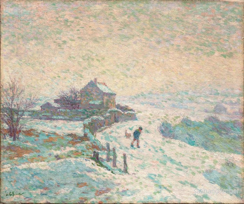 Reproduktion av målningen Landskapslandskap snöigt - Claude-Émile Schuffenecker - Bild 2