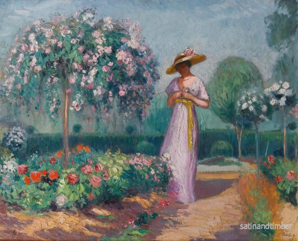 Reproduktion av målningen La robe violette - Denys Puech - Bild 2
