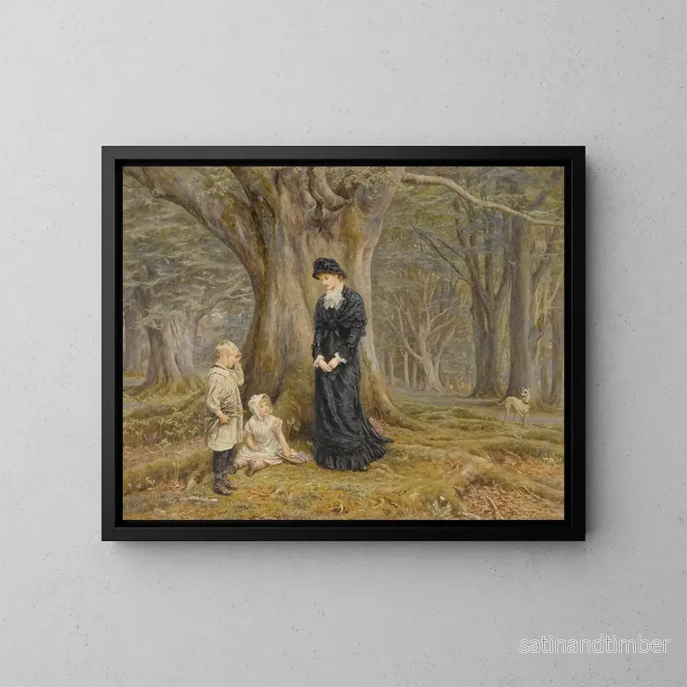 Reproduktion av målningen La dame du manoir - Helen Allingham