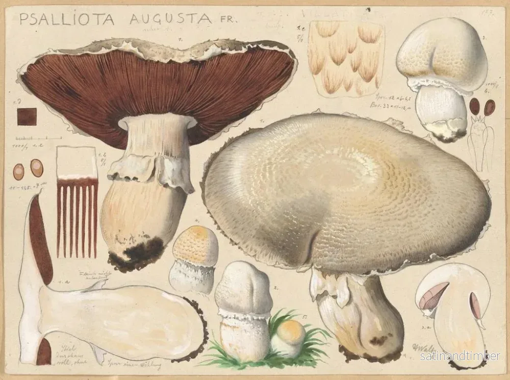 Reproduktion av målningen Psalliota augusta - Hans Baldung - Bild 2