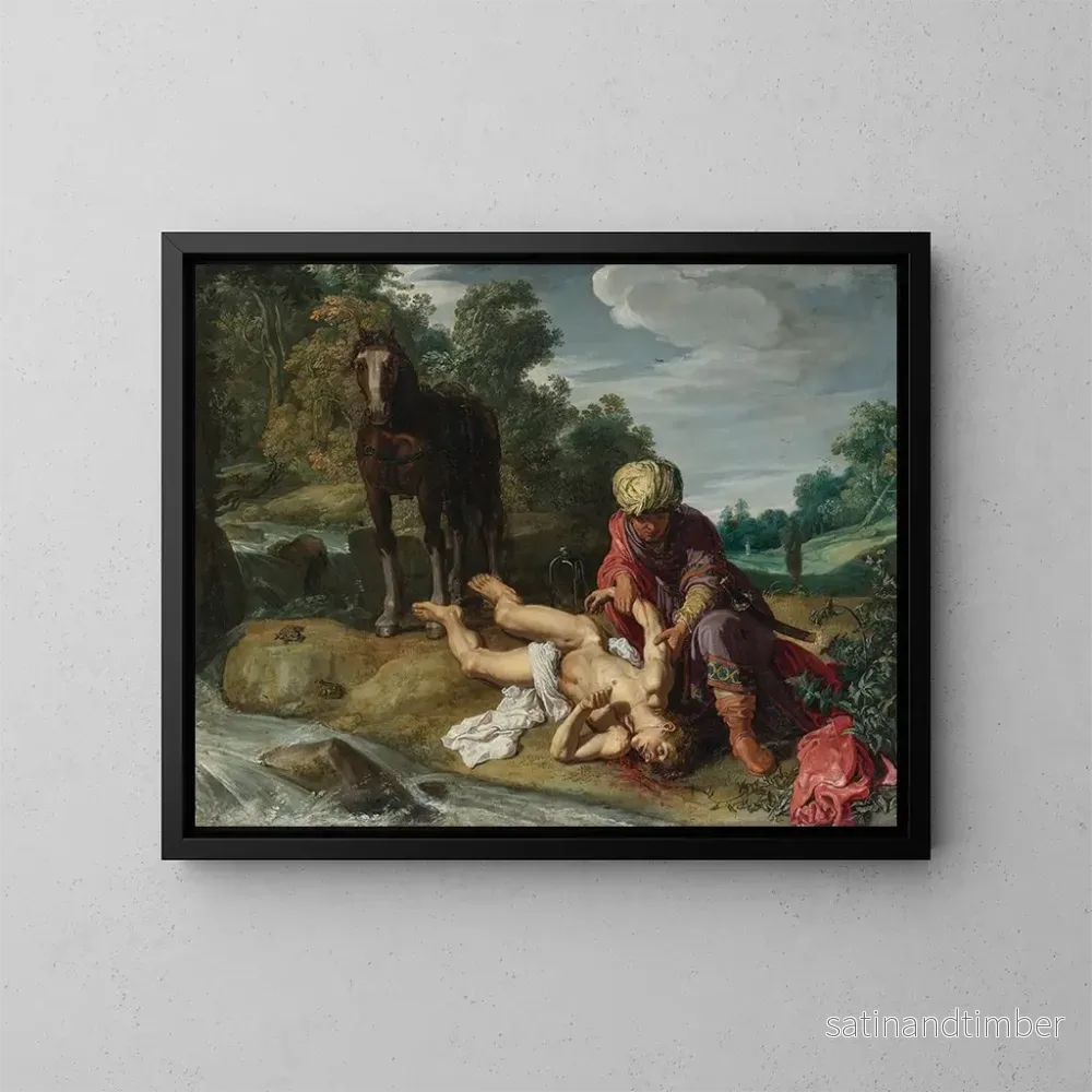 Reproduktion av målningen Le Bon Samaritain - Pieter Lastman