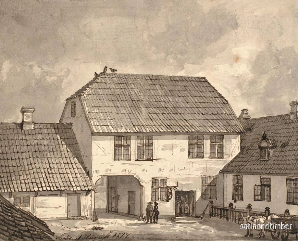 Reproduktion av målningen av inomhusgård i Sør - Johan Christian Dahl - Bild 2