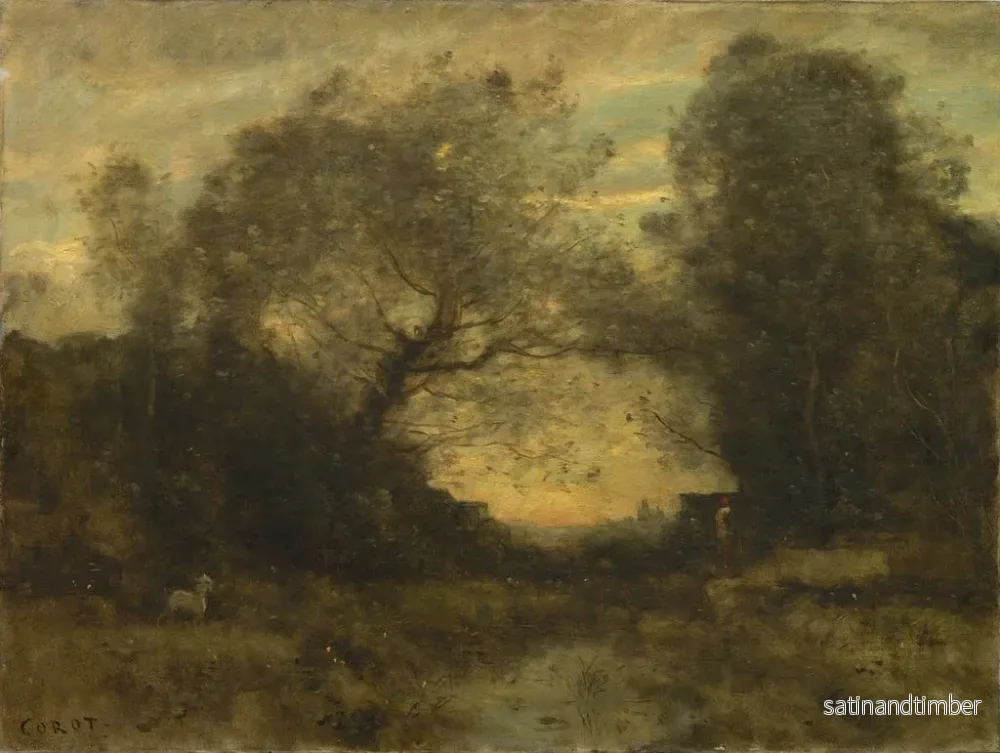 Reproduktion av målningen Längd: 50 cm, Höjd: 40 cm - Jean-Baptiste-Camille Corot - Bild 2