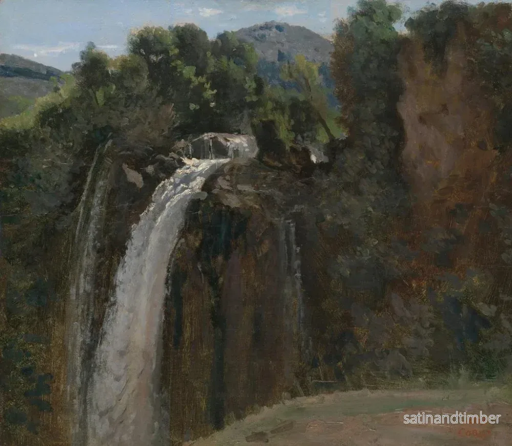 Reproduktion av målningen av vattenfallet i Terni - Jean-Baptiste-Camille Corot - Bild 2
