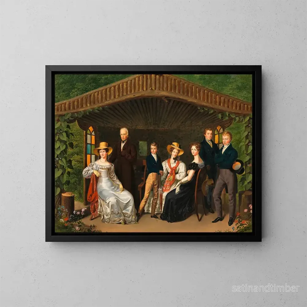 Reproduktion av målningen La famille impériale autour du duc de Reichstadt dans une gloriette – Leopold Fertbauer Reproduktion av målningen La famille impériale autour du duc de Reichstadt dans une gloriette – Leopold Fertbauer
