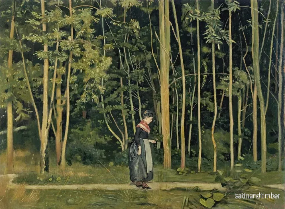 Reproduktion av målningen Promenad längs skogskanten - Ferdinand Hodler - Bild 2