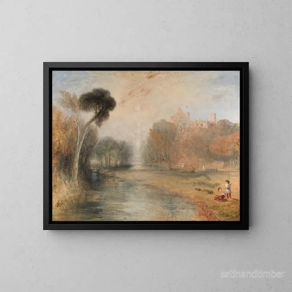 Reproduktion av målningen av Château de Rosenau à Cobourg - Joseph Mallord William Turner