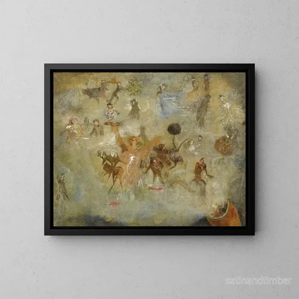 Reproduktion av målningen Le rêve de la pipe - John Anster Fitzgerald