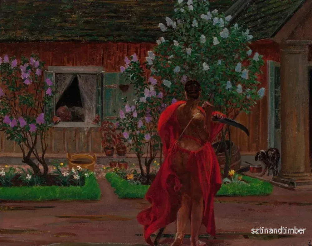 Reproduktion av målningen Thanatos - Jacek Malczewski - Bild 2