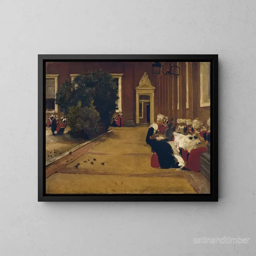 Reproduktion av målningen Flickor föräldralösa i Amsterdam – Max Liebermann Reproduktion av målningen Flickor föräldralösa i Amsterdam – Max Liebermann