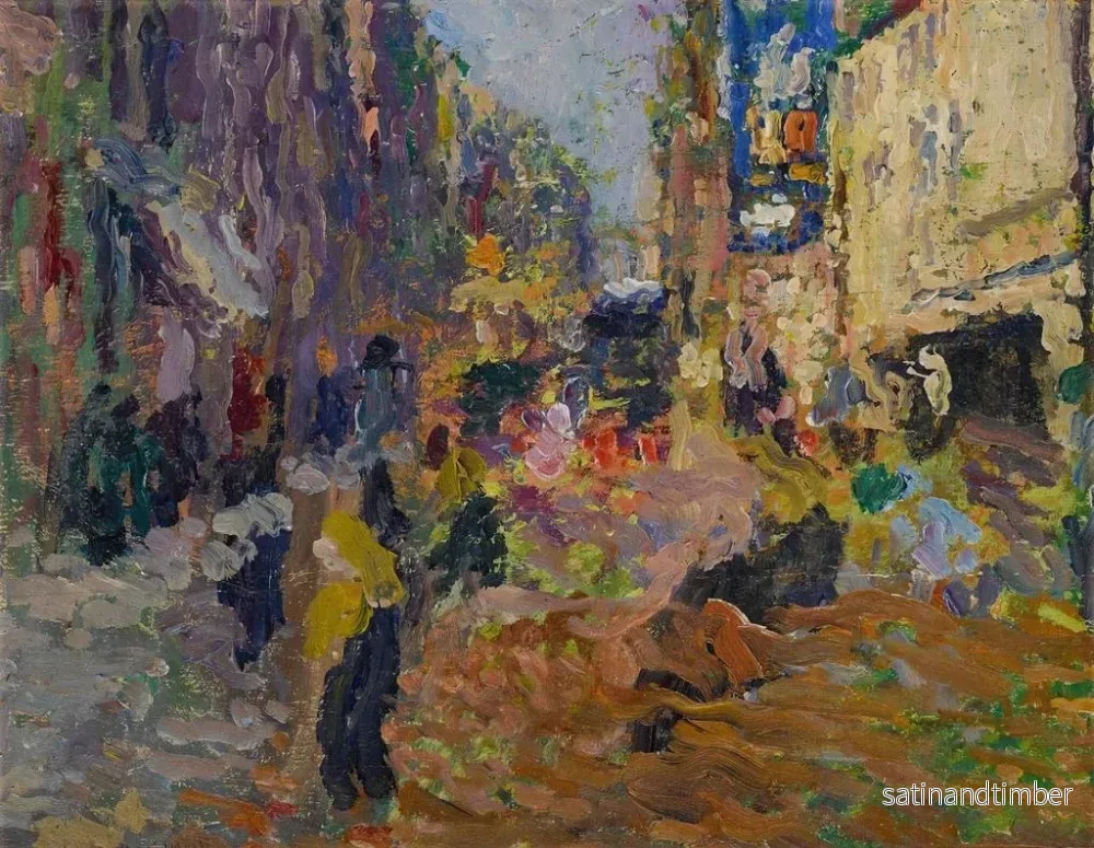 Reproduktion av målningen Stadsscen - Henri Martin - Bild 2