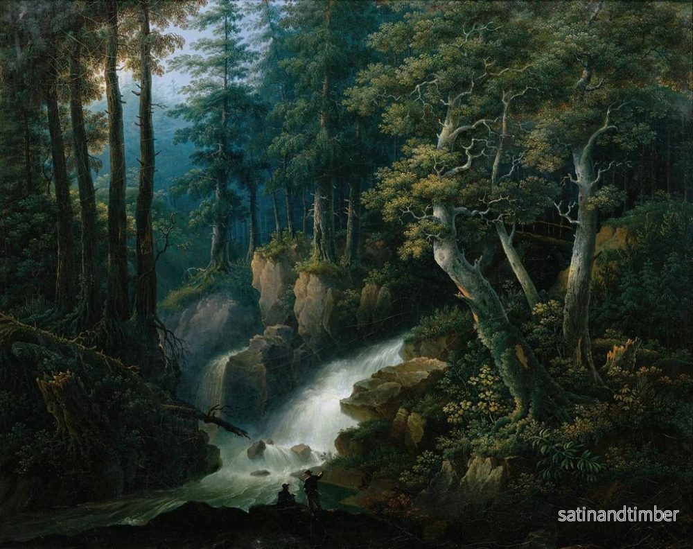 Reproduktion av målningen La cascade de l'Ilse sur le Brocken dans le Harz - Hermann Josef Neefe - Bild 2