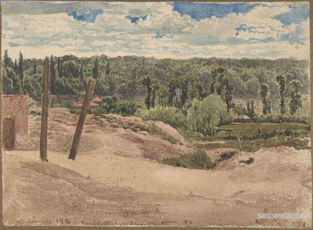 Reproduktion av målningen Vue des jardins de Kensington, Londres - John Linnell - Bild 2