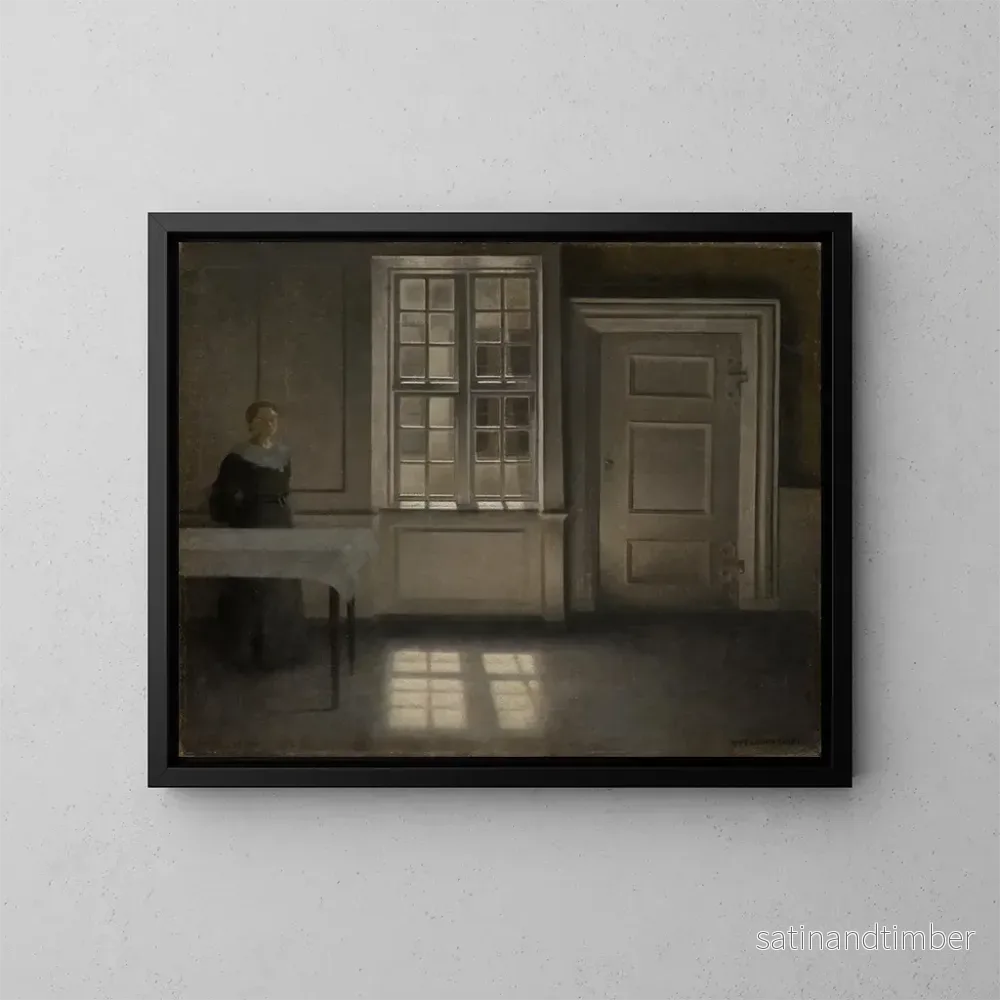 Reproduktion av målningen Soleil de Strandgade - Vilhelm Hammershøi