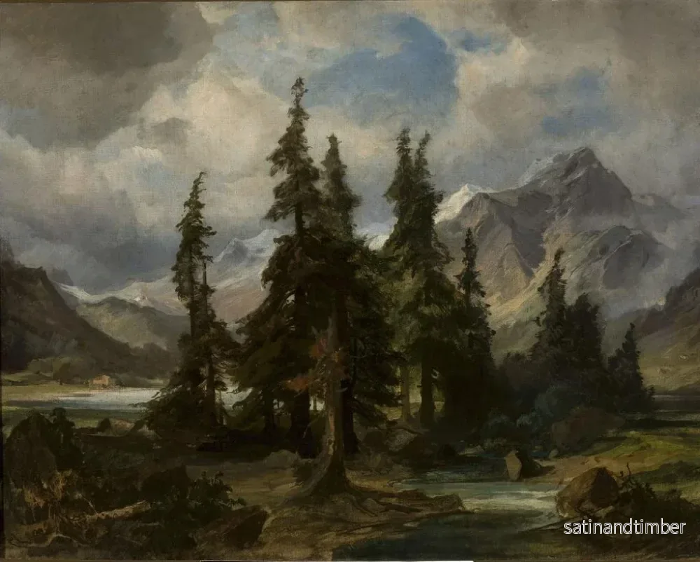Reproduktion av målningen av bergslandskap i Norge - Friedrich Preller den äldre - Bild 2