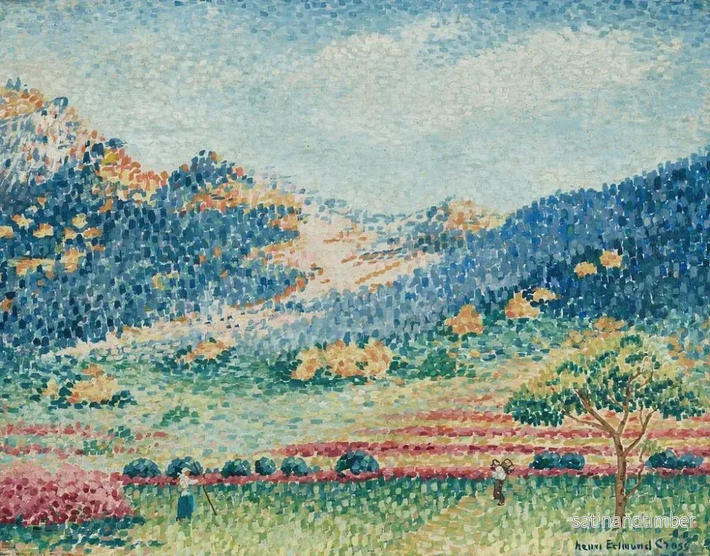 Reproduktion av målningen Landskap med de små mauresk bergen - Henri-Edmond Cross - Bild 2