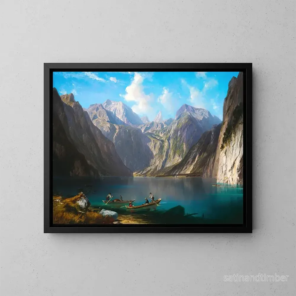 Reproduktion av målningen Lac Königsee - Willibald Wex