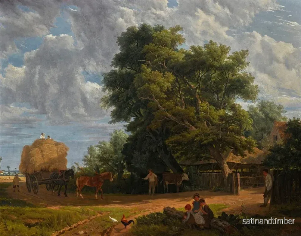 Reproduktion av målningen Le Chariot de foin - John James Chalon - Bild 2