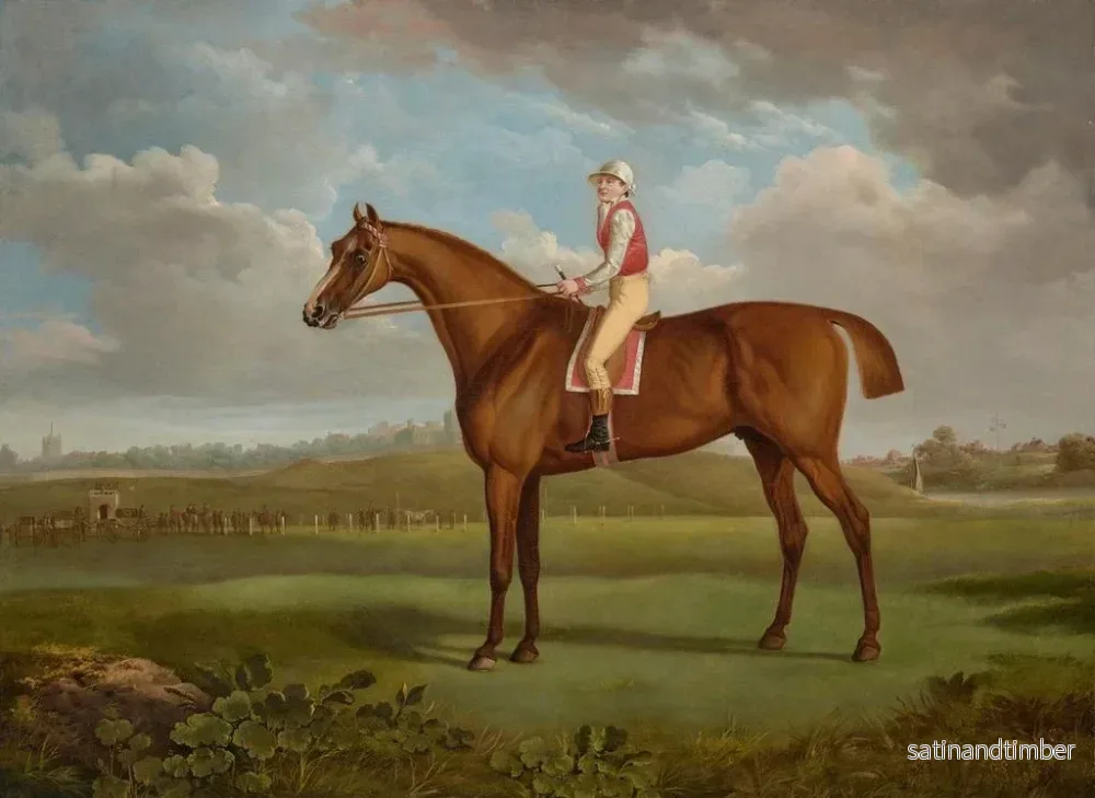 Reproduktion av målningen Le poulain alezan Regulus de M. Charles Taylor, monterad av en jockey i Chester - Charles Towne - Bild 2