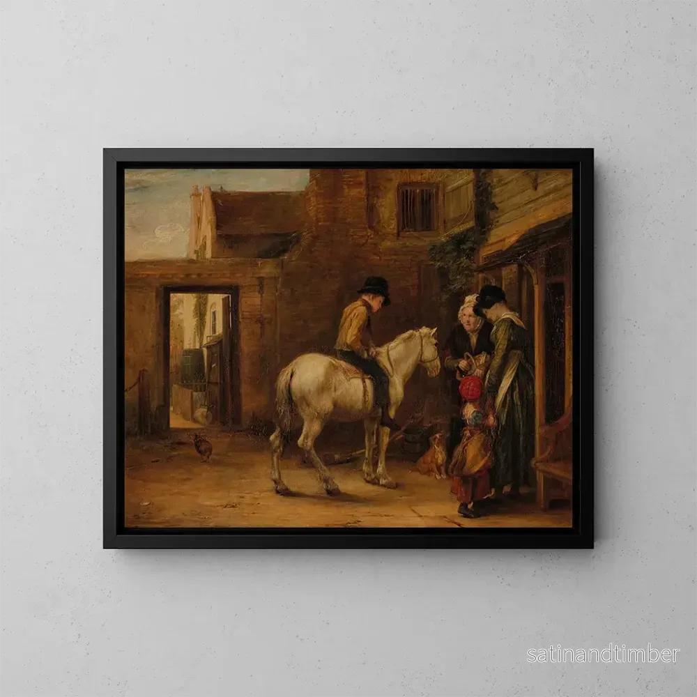 Reproduktion av målningen Le garçon de courses - Sir David Wilkie