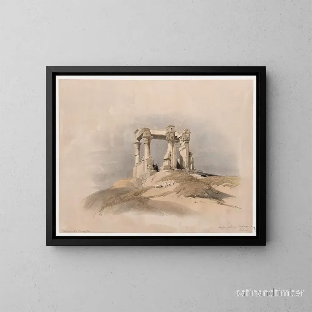 Reproduktion av målningen Temple de Wady Kardassy Qirts en Nubie – David Roberts Reproduktion av målningen Temple de Wady Kardassy Qirts en Nubie – David Roberts
