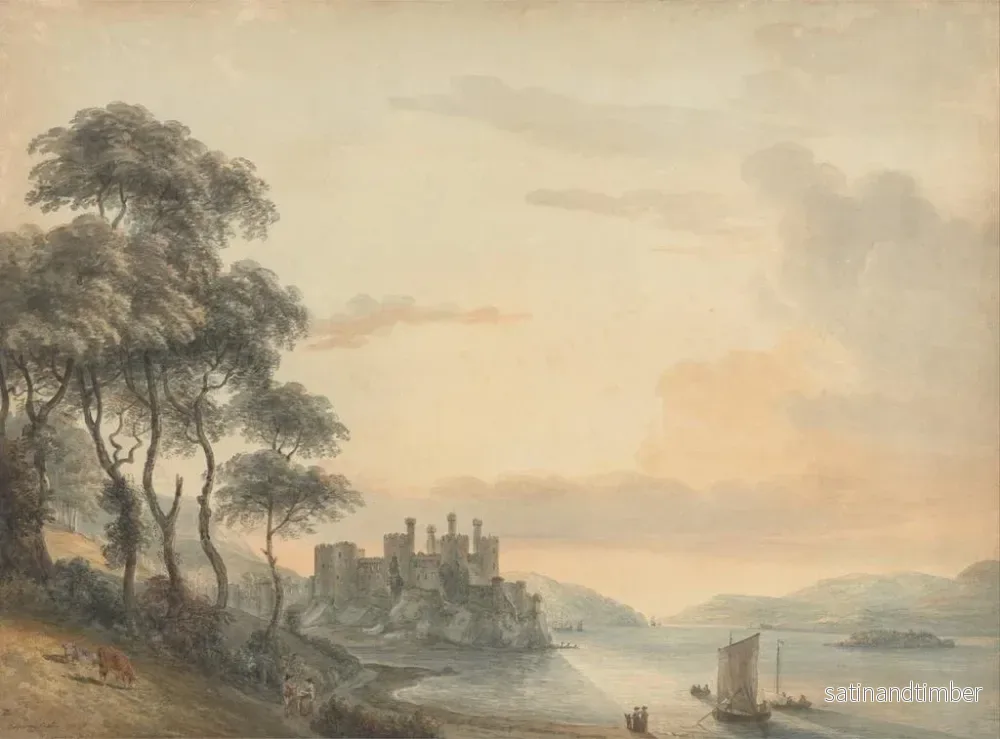 Reproduktion av målningen Château de Conway - Paul Sandby - Bild 2