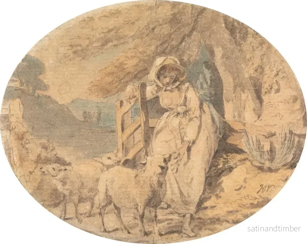 Reproduktion av målningen Adélaïde - Francis Wheatley - Bild 2