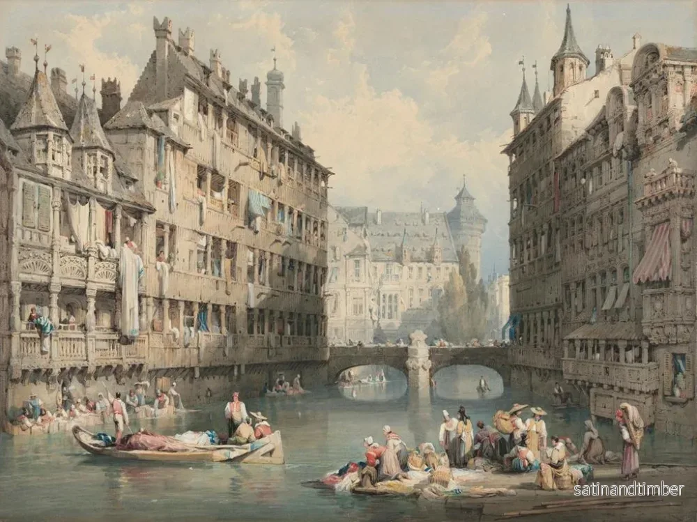 Reproduktion av målningen Vue de Nuremberg - Samuel Prout - Bild 2