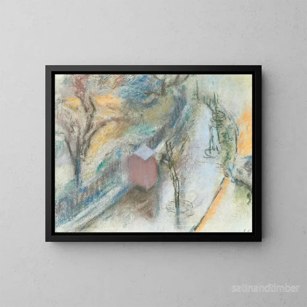 Reproduktion av målningen La Gurite du cantonnier - Édouard Vuillard