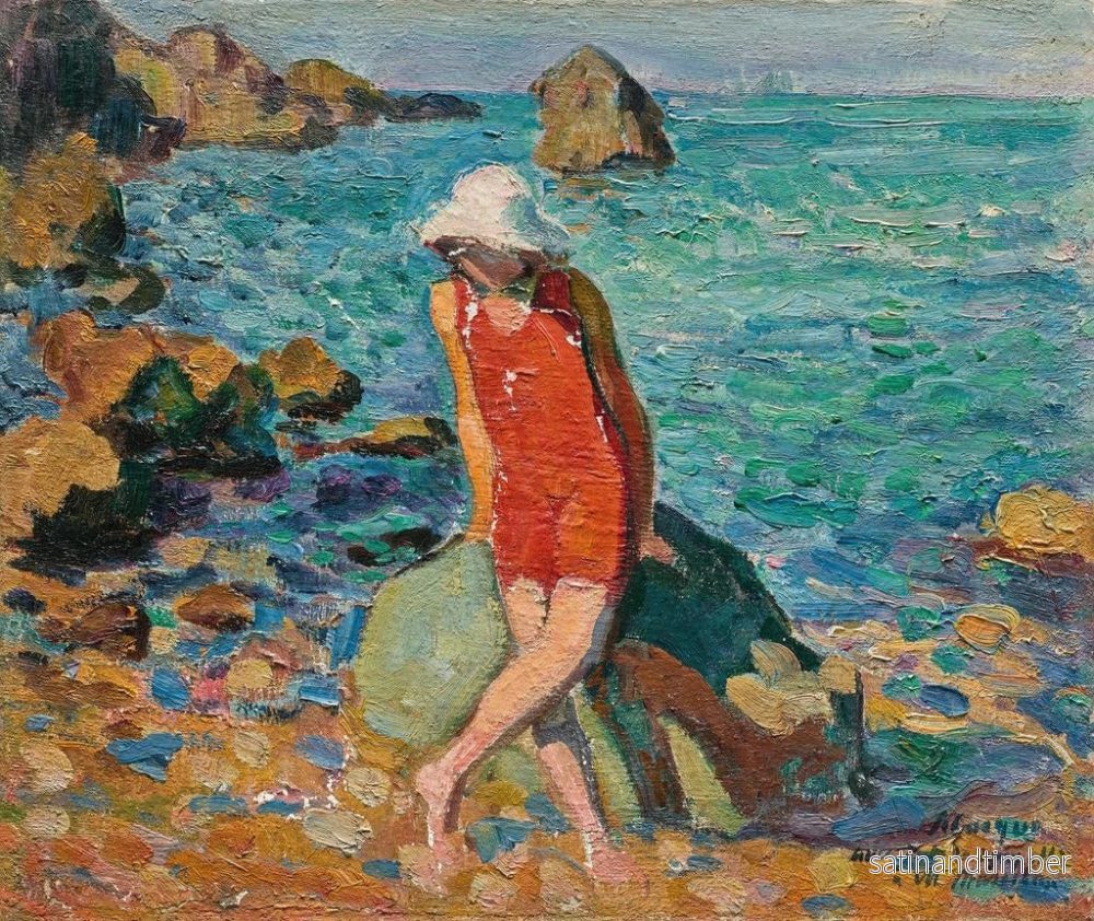 Reproduktion av målningen Nono vid havet - Henri Lebasque - Bild 2