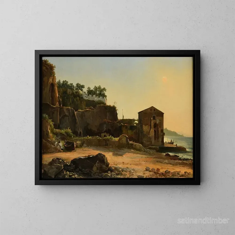 Reproduktion av målningen Bord de mer - Jacques-Raymond Brascassat