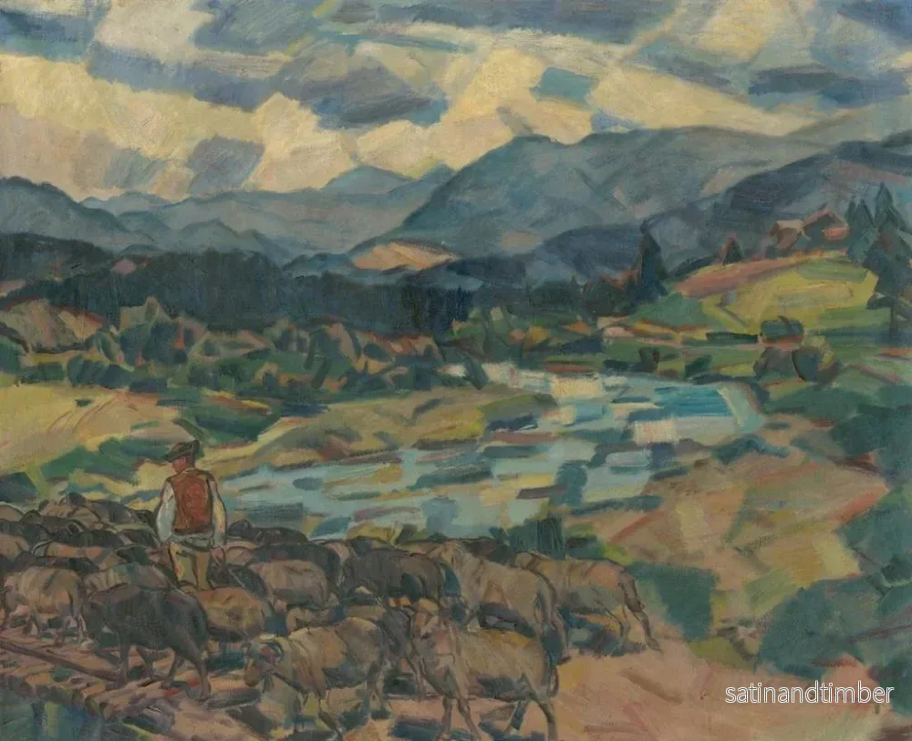 Reproduktion av målningen På ängen - Gustav Mahler - Bild 2