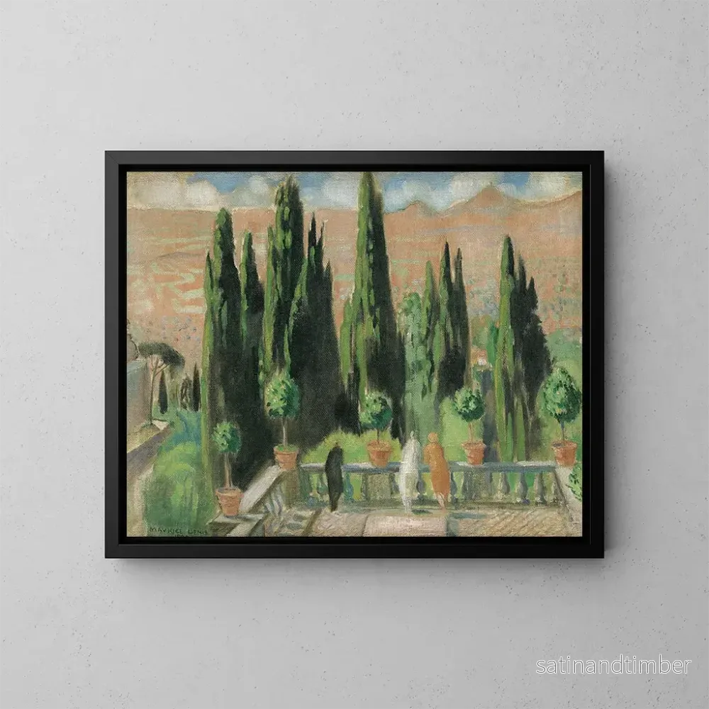 Reproduktion av målningen Villa d'Este - Maurice Denis