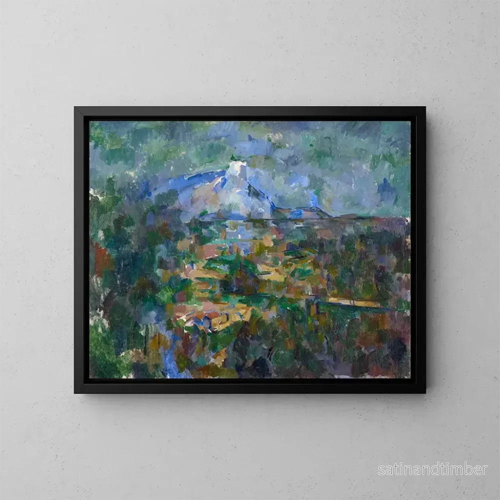 Reproduktion av målningen La Montagne Sainte-Victoire sett från Les Lauves – Paul Cézanne