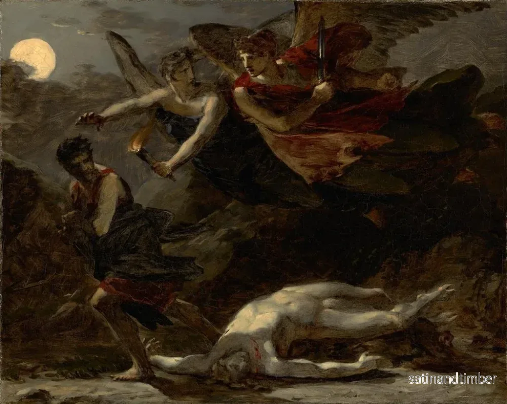 Reproduktion av målningen av rättvisa och gudomlig hämnd som jagar brottet - Pierre-Paul Prud'hon - Bild 2