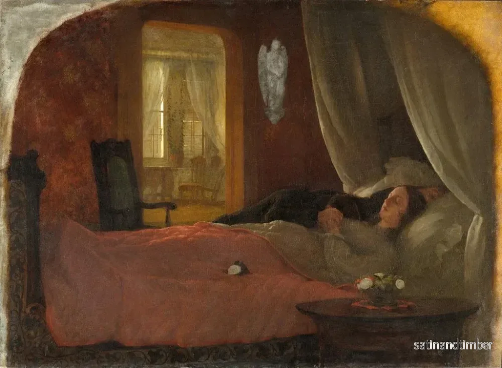 Reproduktion av målningen Le Dernier Sommeil - George Cochran Lambdin - Bild 2