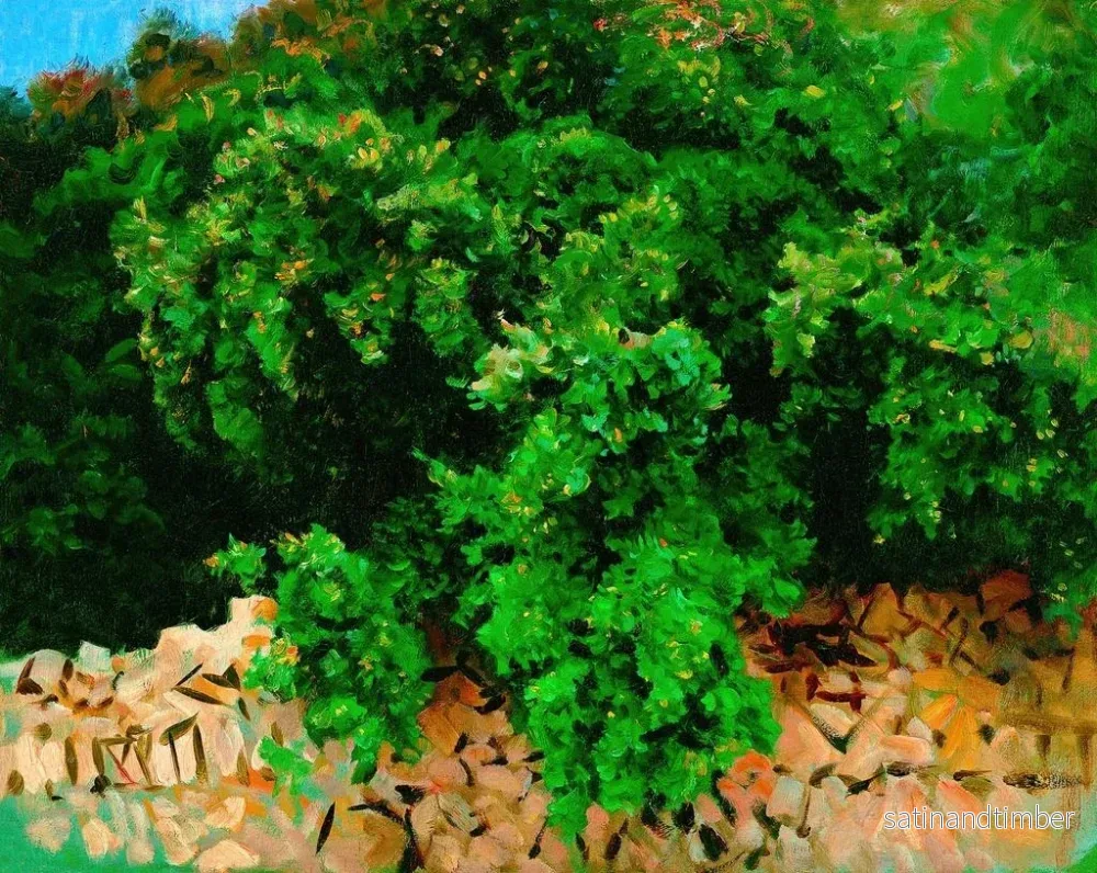 Reproduktion av målningen av buxbomsträd, Mallorca - John Singer Sargent - Bild 2