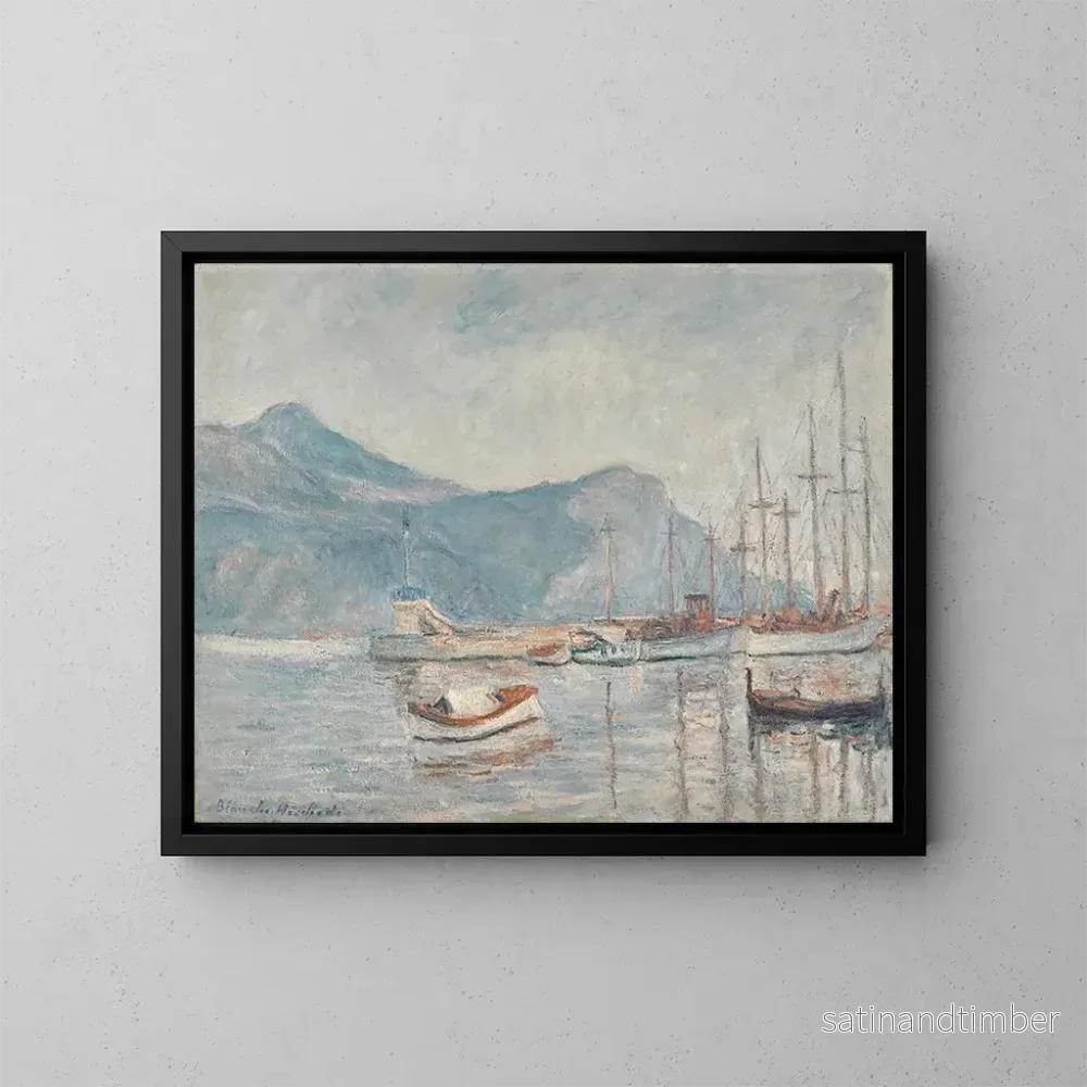 Reproduktion av målningen Le lac - Blanche Hoschedé-Monet