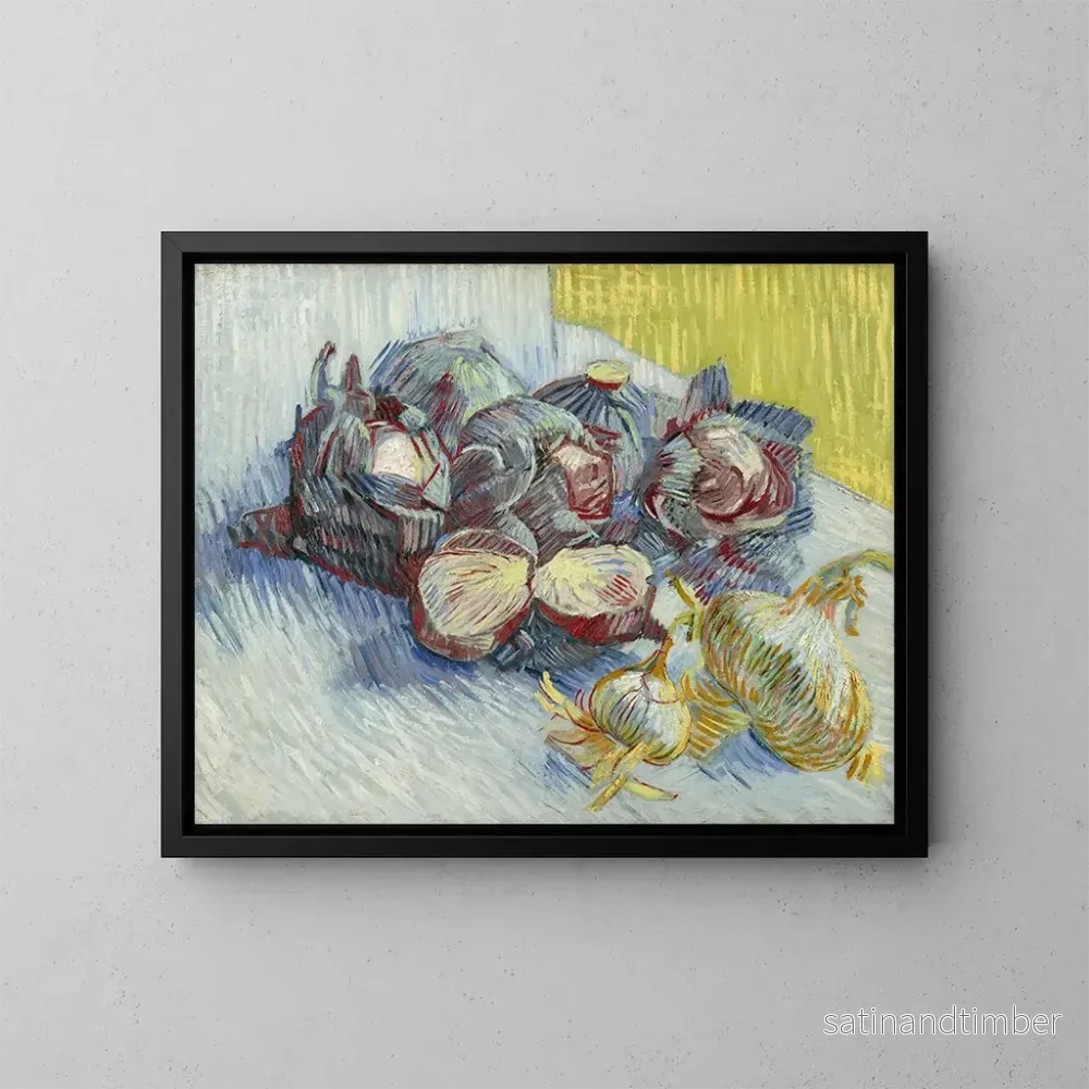 Reproduktion av målningen Choux rouges et oignons - Vincent van Gogh