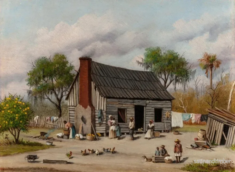 Reproduktion av målningen Delare av kultur i gården - William Aiken Walker - Bild 2