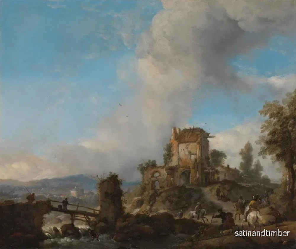 Reproduktion av målningen La Chasse au cerf - Philips Wouwerman - Bild 2