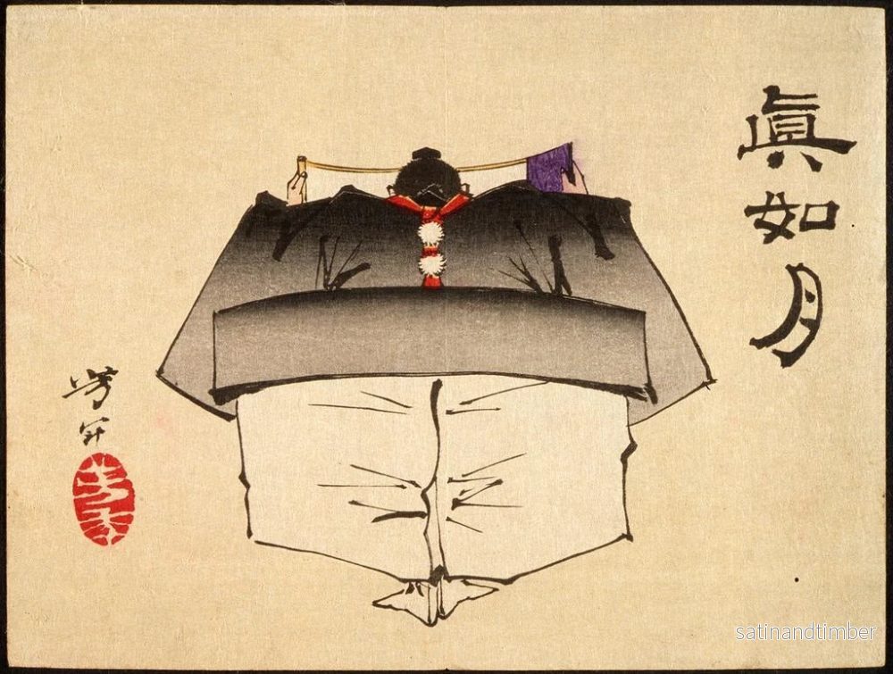 Reproduktion av målningen Fuwa Banzaemon i Tanzen-kostym - Tsukioka Yoshitoshi - Bild 2
