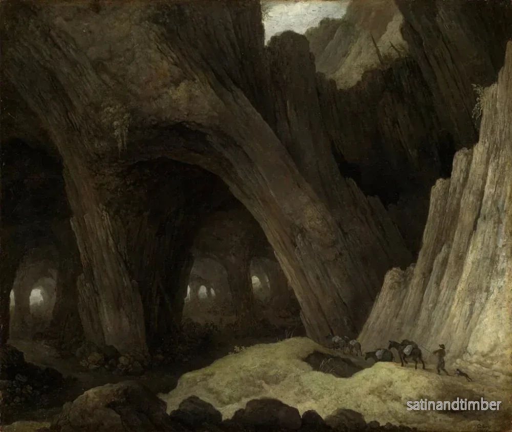 Reproduktion av målningen Grotte med muldjare - Guillam Dubois - Bild 2