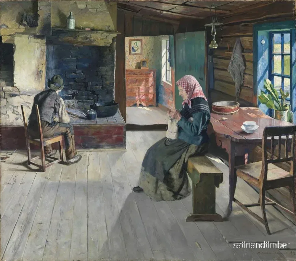 Reproduktion av målningen De pensionerade jordbrukarna - Gustav Wentzel - Bild 2